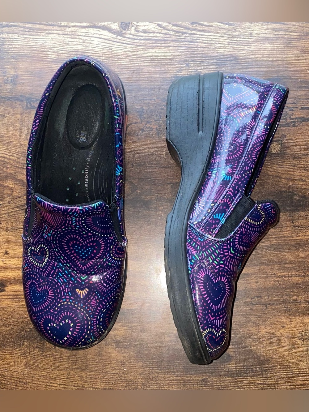 Easy Works by Easy Street Heart Clog Shoes